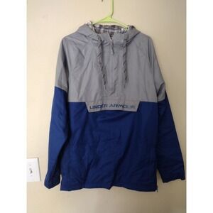 Under Armour Men's Gray Blue Storm Anorak Hoodie Jacket Size Small